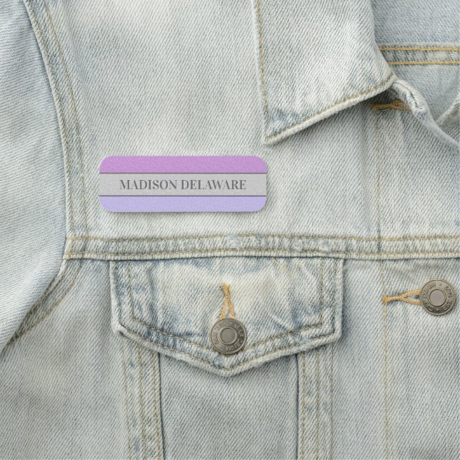 Benutzerdefinierter Name Faux Glitter Bling Namensschild (Beispiel)
