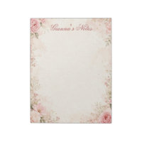 Benutzerdefinierter Name Florales Notizbuch