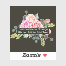 Benutzerdefinierter Name-Foto-Artwork-Slogtext Aufkleber