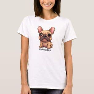 Benutzerdefinierter Name Französische Bulldogge Ha T-Shirt
