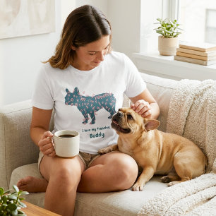 Benutzerdefinierter Name Französische Bulldogge Ic T-Shirt
