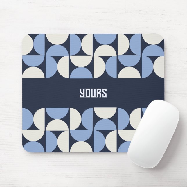 Benutzerdefinierter Name Geometrischer Bogen-Mausp Mousepad (Mit Mouse)