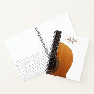 Benutzerdefinierter Name Gitarrenlehrer und Schüle Notizbuch
