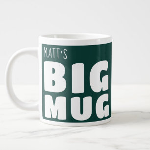 Benutzerdefinierter Name Großer Becher in Grün C21 Jumbo-Tasse