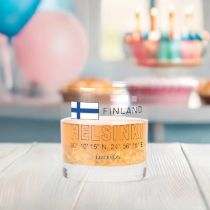 Benutzerdefinierter Name Helsinki Koordinaten Whiskyglas