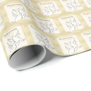Benutzerdefinierter Name, Hochzeitsjubiläums-Segen Geschenkpapier