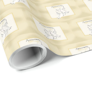 Benutzerdefinierter Name, Hochzeitsjubiläums-Segen Geschenkpapier