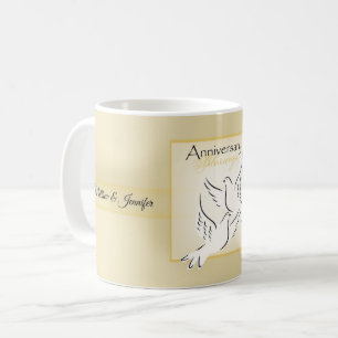 Benutzerdefinierter Name, Hochzeitsjubiläums-Segen Tasse