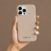 Benutzerdefinierter Name iPhone-Hülle Beige Farbe