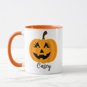 Benutzerdefinierter Name Jack O' Lantern Weiblich Tasse