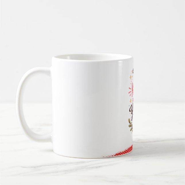 Benutzerdefinierter Name Kaffeetasse - Minimalisti (Links)