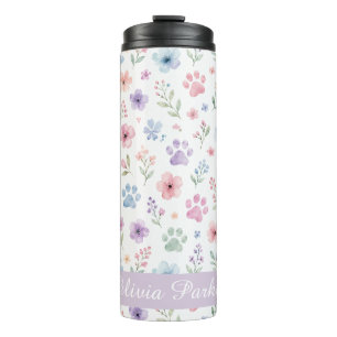 Benutzerdefinierter Name Katze- und Hundeliebhaber Thermosbecher
