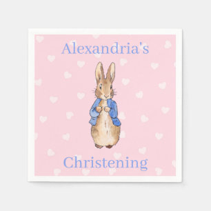Benutzerdefinierter Name Klassischer Hase Kaninche Serviette