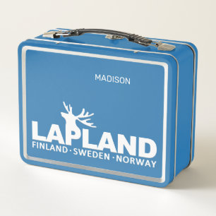 Benutzerdefinierter Name LAPLAND Metall Brotdose