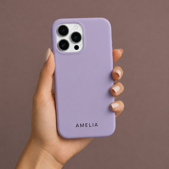 Benutzerdefinierter Name Lavendel-Farbiger iPhone- iPhone Hülle (Von Creator hochgeladen)