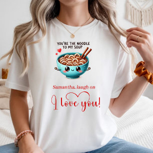 Benutzerdefinierter Name Liebeszitat Lustiger Food T-Shirt