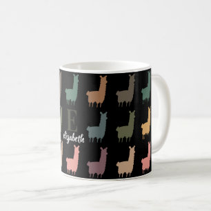 Benutzerdefinierter Name Llama Personalisiertes Re Kaffeetasse