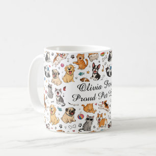 Benutzerdefinierter Name Lustige Haustiere Tasse H