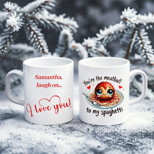 Benutzerdefinierter Name Lustiger Lebensmittel-Bec Kaffeetasse