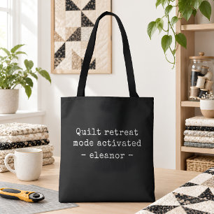 Benutzerdefinierter Name Lustiger Quilter Quilt-Rü