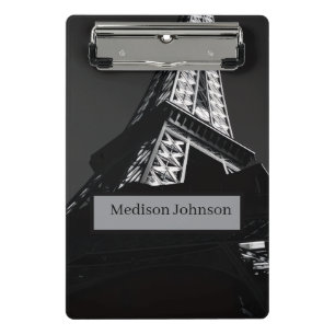 Benutzerdefinierter Name Minimales Business Card D Mini Klemmbrett