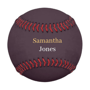 Benutzerdefinierter Name minimalistisches modernes Baseball