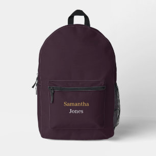Benutzerdefinierter Name minimalistisches modernes Bedruckter Rucksack
