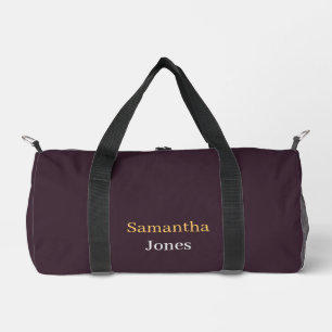 Benutzerdefinierter Name minimalistisches modernes Duffle Bag