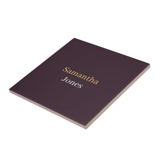 Benutzerdefinierter Name minimalistisches modernes Fliese (Seite)