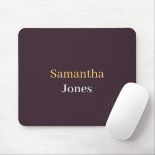 Benutzerdefinierter Name minimalistisches modernes Mousepad