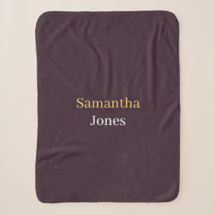 Benutzerdefinierter Name minimalistisches modernes Sherpadecke