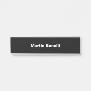 Benutzerdefinierter Name Minimalistisches Modernes Türschild