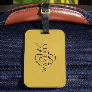 Benutzerdefinierter Name mit Monogramm Stylish Met Gepäckanhänger