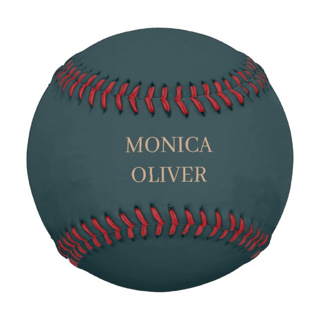 Benutzerdefinierter Name modern minimalistisch pro Baseball (Vorderseite)