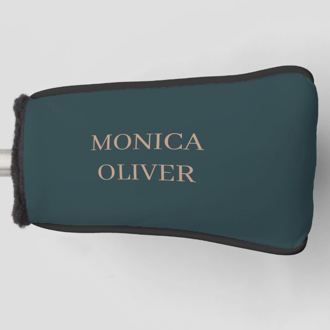 Benutzerdefinierter Name modern minimalistisch pro Golf Headcover (Vorderseite)