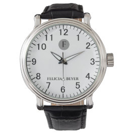 Benutzerdefinierter Name Moderne Minimalistische D Armbanduhr