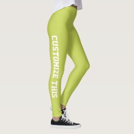 Benutzerdefinierter Name, Monogramm & Foto Athleti Leggings