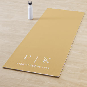 Benutzerdefinierter Name, Monogramm und Logo Fitne Yogamatte