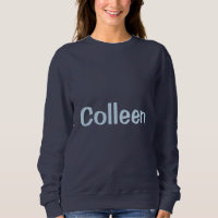 Benutzerdefinierter Name Navy Blau Damen Sweatshir