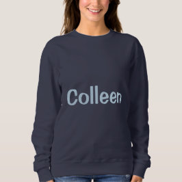Benutzerdefinierter Name Navy Blau Damen Sweatshir Sweatshirt