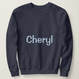 Benutzerdefinierter Name Navy Blau Damen Sweatshir Sweatshirt