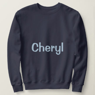Benutzerdefinierter Name Navy Blau Damen Sweatshir Sweatshirt