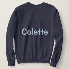 Benutzerdefinierter Name Navy Blau Damen Sweatshir Sweatshirt