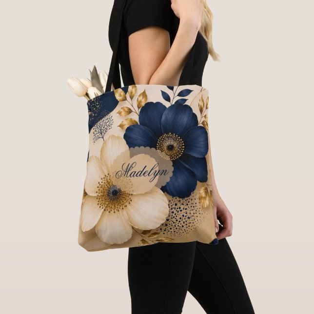 Benutzerdefinierter Name Navy Navy Blau & Gold Bot (Von Nahem)