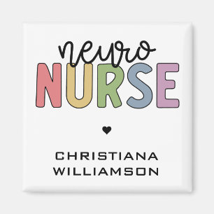 Benutzerdefinierter Name Neuro Krankenschwester Ne Magnet