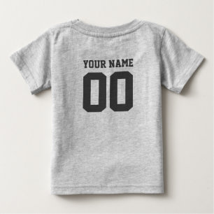 Benutzerdefinierter Name Nummer Baby Fußball Jerse T-shirt