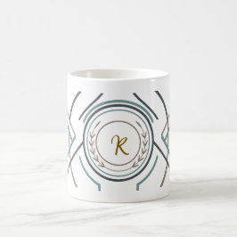 Benutzerdefinierter Name oder Initialen Becher – P Kaffeetasse