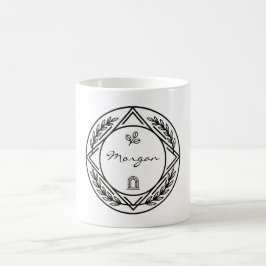 Benutzerdefinierter Name oder initialisierte perso Kaffeetasse