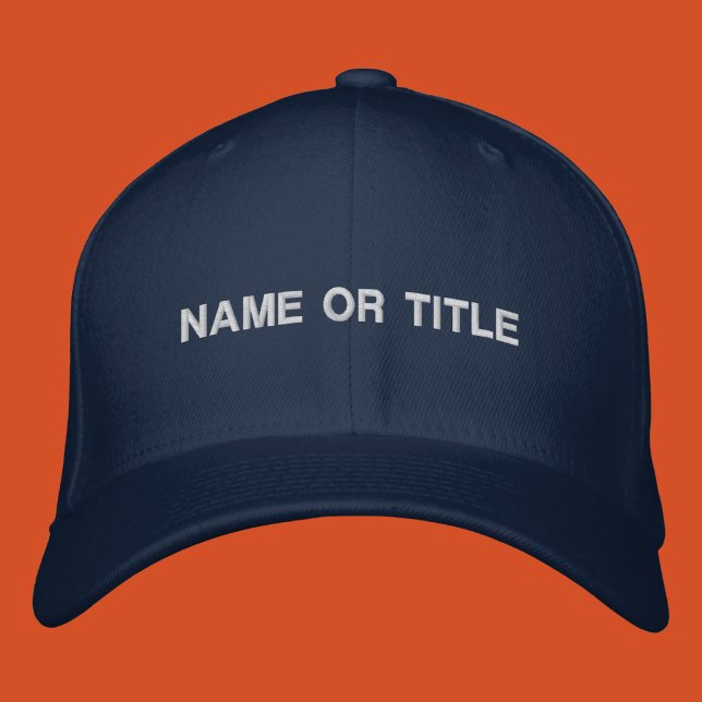 Benutzerdefinierter Name oder Titel Bestickte Baseballkappe (Von Creator hochgeladen)
