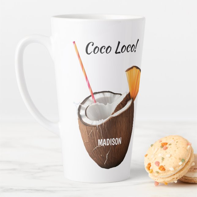 Benutzerdefinierter Name & Ort Coco Loco Milchtasse (Beispiel)
